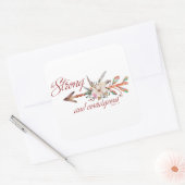 Sterk en moedig vierkante sticker (Envelop)