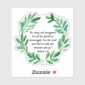 sterk en moedig zijn sticker (Vel)