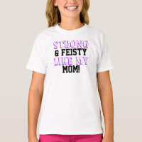 Sterk Fel Als Moeder Kinderen Paarse T-Shirt