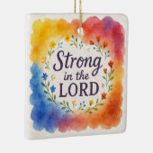 Sterk in de Christelijke kunst Keramisch Ornament (Rechts)