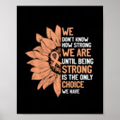 Sterk is de enige keuze voor baarmoederhalskanker poster (Voorkant)