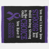 Sterk/keuze...Crohn's fleece deken (Voorkant (Horizontaal))