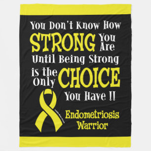Sterk/keuze...Endometriose Fleece Deken