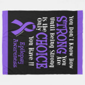 Sterk/keuze...Epilepsie Fleece Deken (Voorkant (Horizontaal))