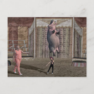 Sterk klein meisje feestdagenkaart