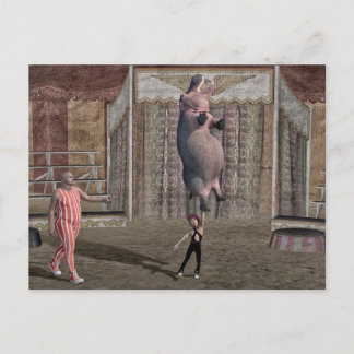 Sterk klein meisje feestdagenkaart