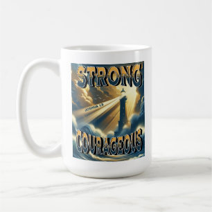 Sterk moedig Joshua 1:9 Koffiemok