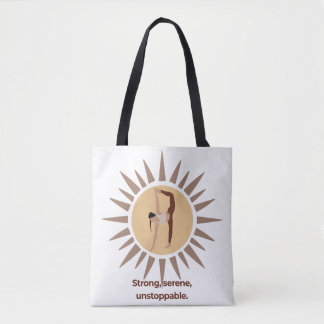 Sterk, sereen, onstuitbaar – Yoga Sunburst-houding Draagtas