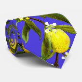 Sterk Siciliaans citroenpatroon Stropdas (Opgerold)