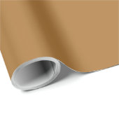 sterk sinaasappel (bruin) (vaste kleur) cadeaupapier (Rol Hoek)