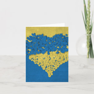 Sterk staan: de moedige hart Kaart van Oekraïne