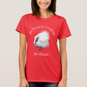 Sterk Vegan Turkije Kerst T-shirt