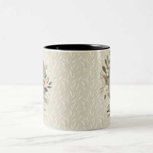 Sterk & Wijs Boho Chic Floral Monogram Mok - Ruby (Center)