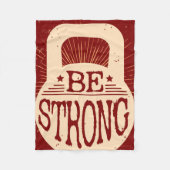 Sterk zijn fleece deken (Voorkant)