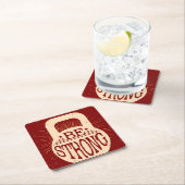 Sterk zijn vierkante kartonnen onderzetter (Insitu)