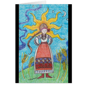 Sterk zoals de Sun Ukraine Folk Art