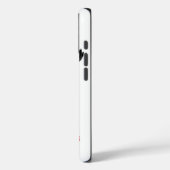 Sterk zwart-wit Bald Eagle Motivatie Case-Mate iPhone Case (Achterkant / Links)