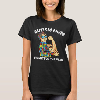 Sterke Autisme Moeder Onbreekbaar Blauw Bewustzijn T-shirt
