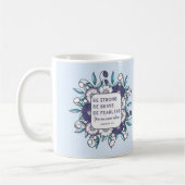 Sterke Brave Fearless - bijbelkoffie-Mok Koffiemok (Links)