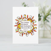 Sterke Brave Fearless - Bijbelversies (Staand voorkant)