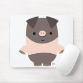 Sterke Cartoon Pig mousepad Muismat (Met muis)