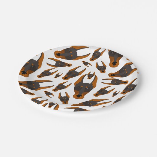 Sterke Dobie Dog Doberman Pinscher Custom Puppy Papieren Bordje (Gekanteld)