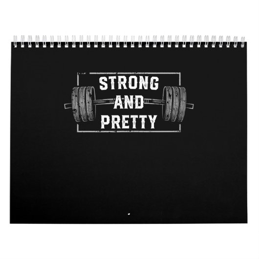 Sterke en  Funny Gym citeert Tanktop Kalender (Hoes)