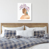 Sterke en mooie vrouw canvas afdruk (Insitu (Slaapkamer))