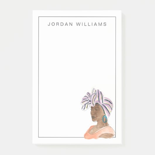 Sterke en mooie vrouw post-it® notes (Voorkant)