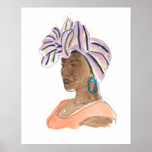 Sterke en mooie vrouw poster