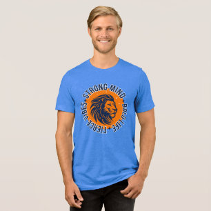 Sterke geest, gedurfd leven, felle vibes Tri-Blend shirt