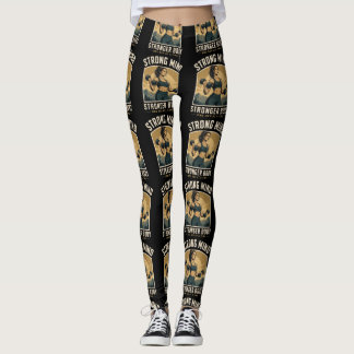 Sterke Geest Sterker Lichaam Gym Motivatie Ontwerp Leggings