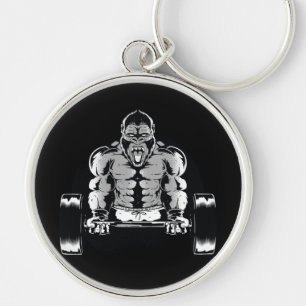 Sterke Gorilla Pompt Spieren Sleutelhanger