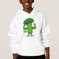 Sterke Groenten Club-Flexing Broccoli Grappige Car