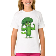 Sterke Groenten Club-Flexing Broccoli Grappige Car