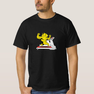 Sterke Hamster Gym Workout T-shirt – Funny Fitness