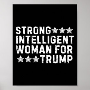 Sterke intelligente vrouw voor Trump meisje Mega V Poster
