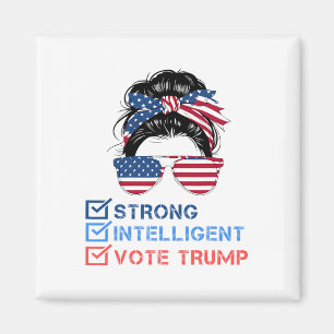 Sterke intelligente vrouwen voor Trump Girl Mega C Magneet