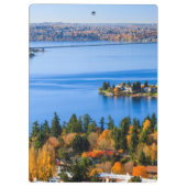 Sterke kleuren van de herfst in Bellevue Klembord (Achterkant)