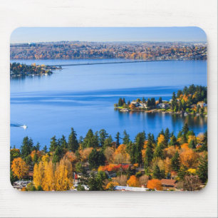 Sterke kleuren van de herfst in Bellevue Muismat