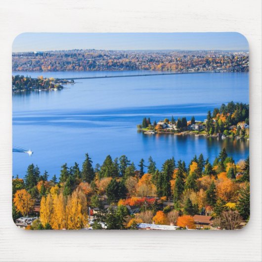 Sterke kleuren van de herfst in Bellevue Muismat (Voorkant)