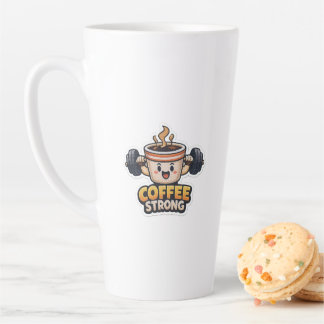 Sterke koffie latte mok