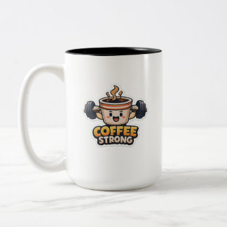 Sterke koffie tweekleurige koffiemok