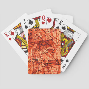 Sterke krassen en gespikkeld koraal voor hulp pokerkaarten