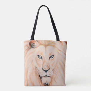 Sterke Lion Portrait Oil Art Draagtas