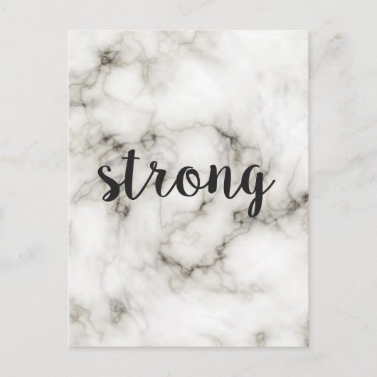 Sterke marmer briefkaart (Voorkant)