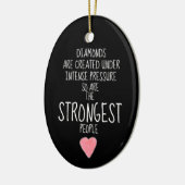 Sterke mensen Inspirerend stimuleren Keramisch Ornament (Links)