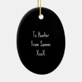 Sterke mensen Inspirerend stimuleren Keramisch Ornament (Achterkant)