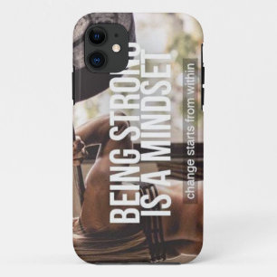 Sterke Mindset - Inspirerend voor de fitness van v iPhone 11 Hoesje