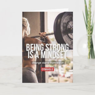 Sterke Mindset - Inspirerend voor de fitness van v Kaart